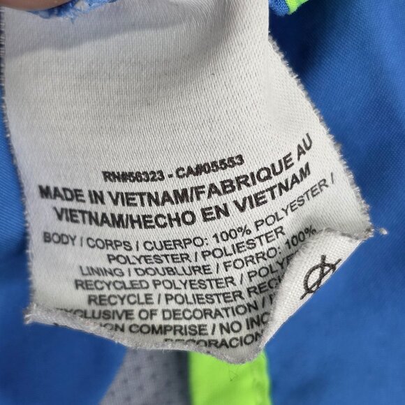 Womens Nike Dri Fit Blue & Neon Green Trim Running Shorts 3.5" Inseam Size M - Picture 4 of 12